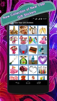 New Year Gift Stickers android App screenshot 3